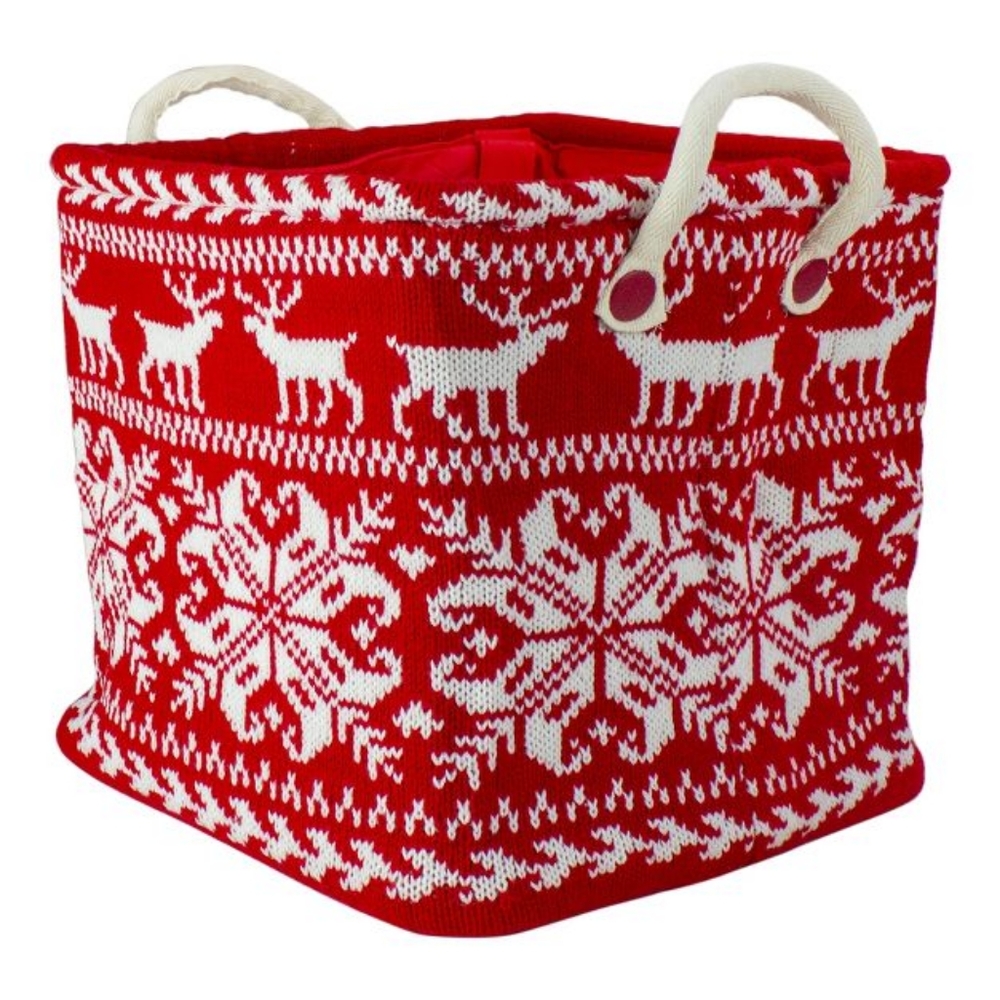 Target fair isle soft storage bin, brand new in plastic